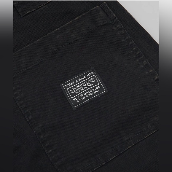 8&9MFG Black Strapped Up Vintage Wash Utility
Jeans - Picture 4 of 11